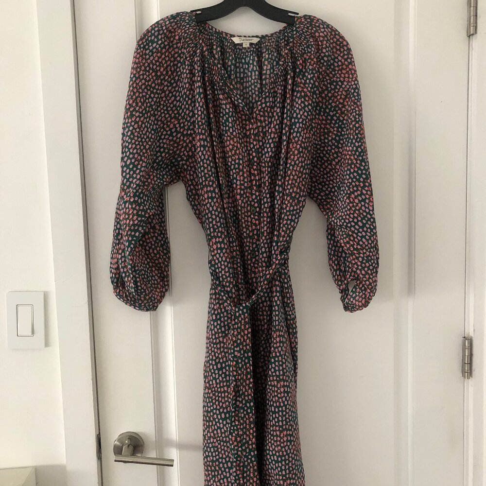 Silk midi dress
